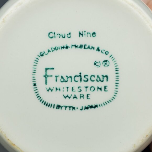 Franciscan Cloud Nine White Sugar Bowl & Lid Whitestone Ware Lidded Bowl - Picture 5 of 5